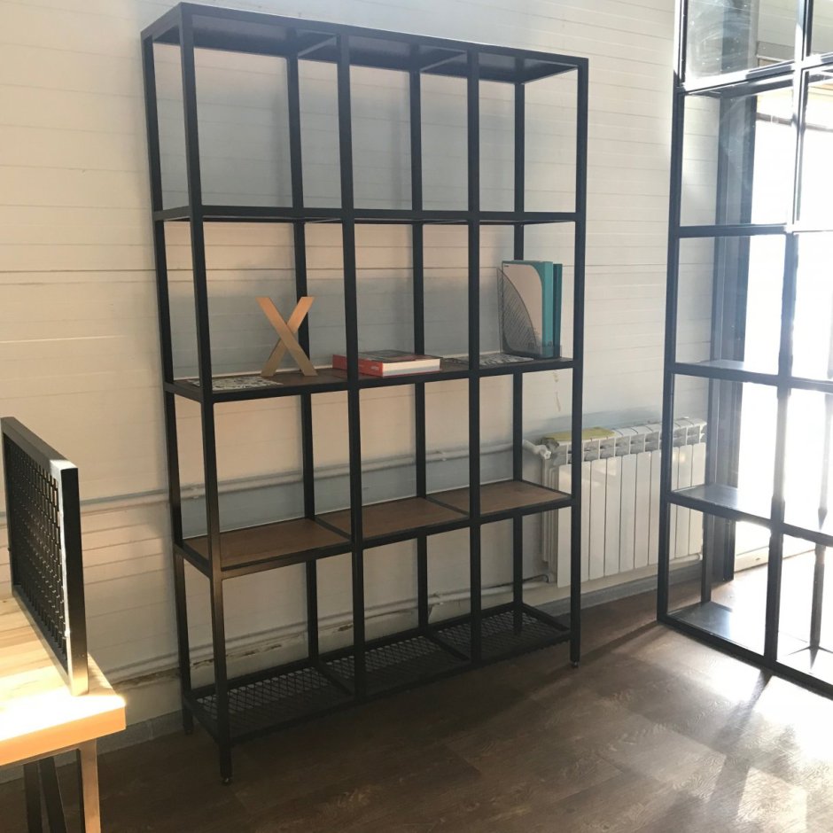 Металлический разборный стеллаж из профильной трубы 20 на 40