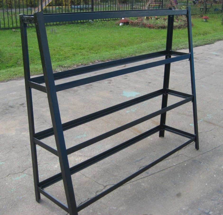 Стеллаж из профильной трубы 20х20 лофт для MYSKIN