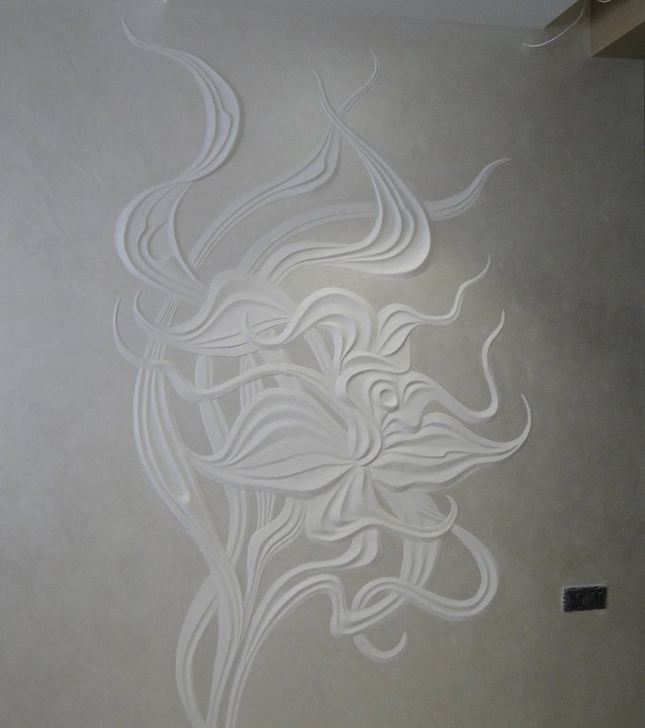 Трафарет для барельефа