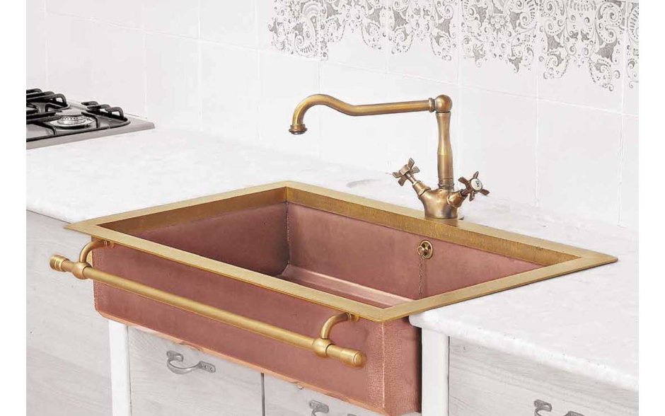 Врезная кухонная мойка restart lvq023 медь