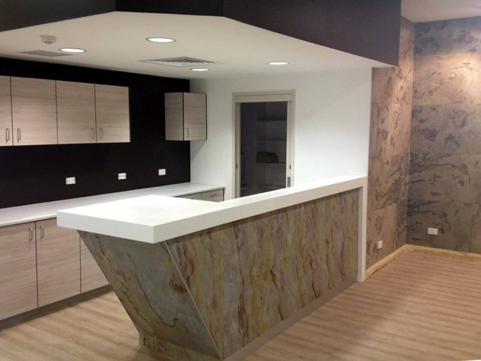 Гибкий камень в интерьере