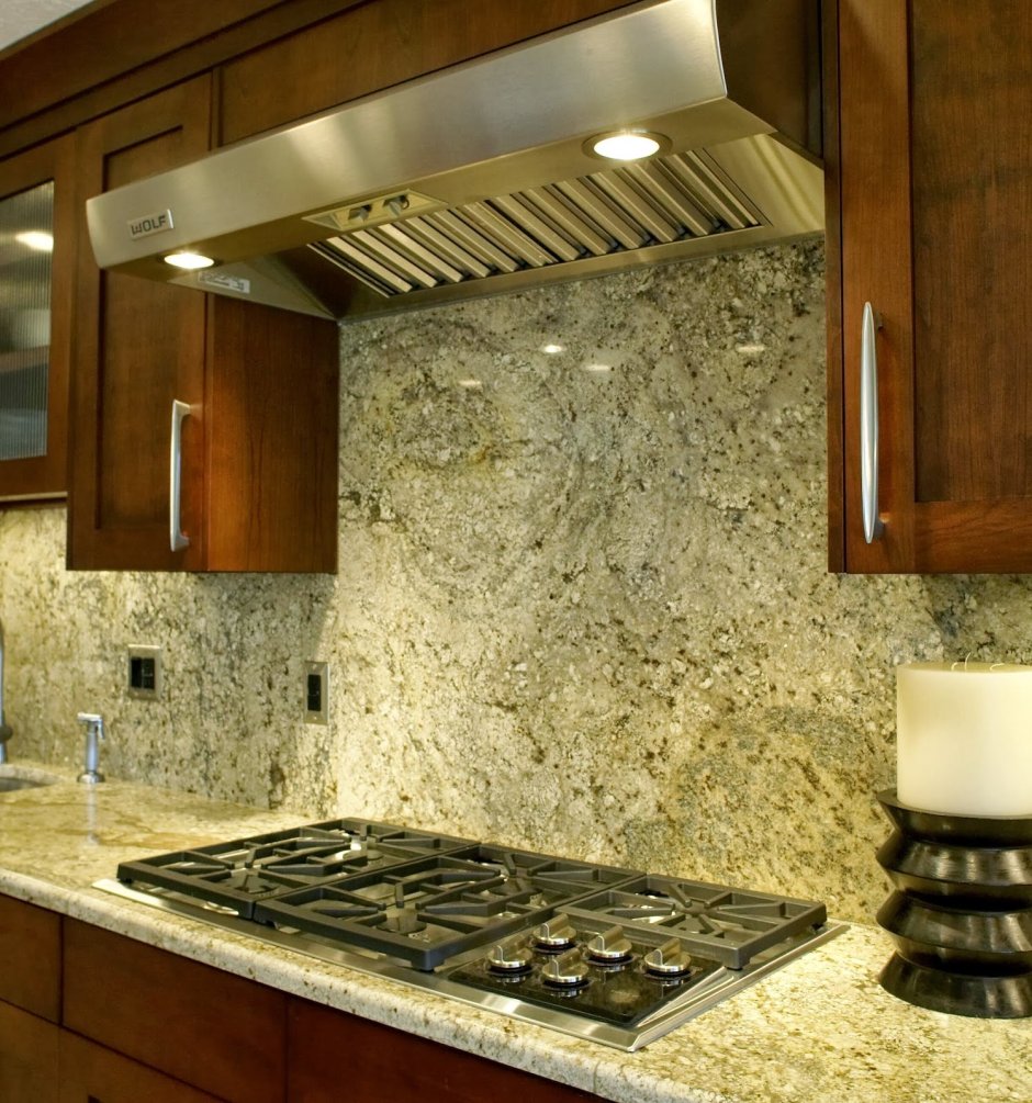 Фартук для кухни из камня
