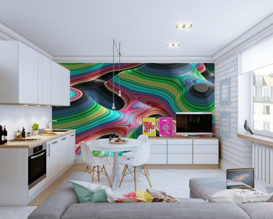 Яркая кухня