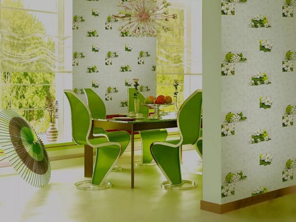 Виниловые обои для кухни