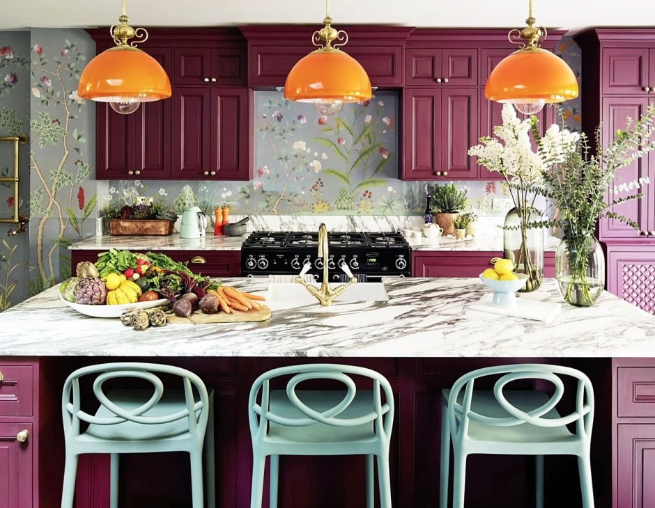 Растительный принт в интерьере