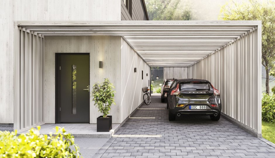 Современные гаражи для автомобилей