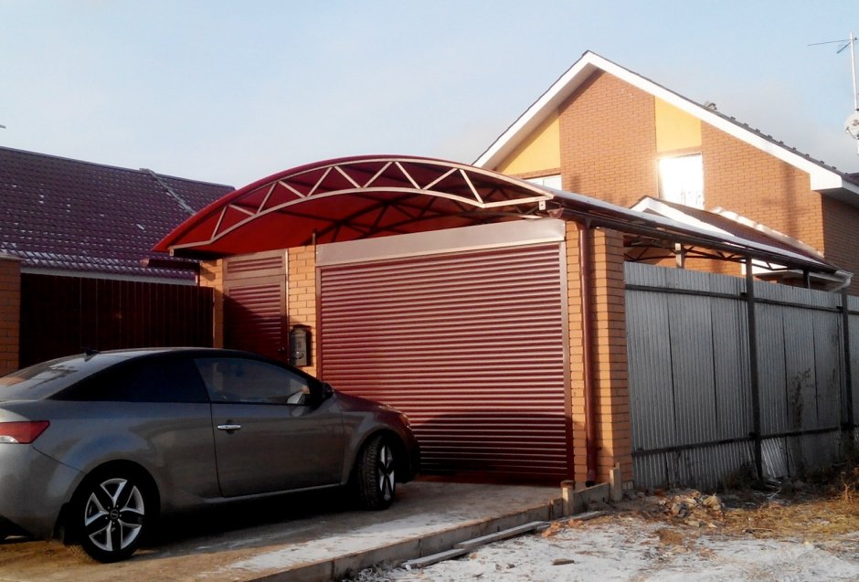 Навес гараж для автомобиля