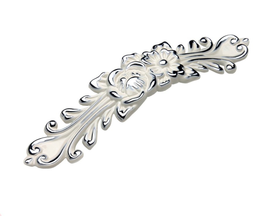 Мебельная ручка Lace rs088cp/w.3/128