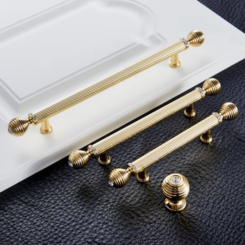 Ручки мебельные золото