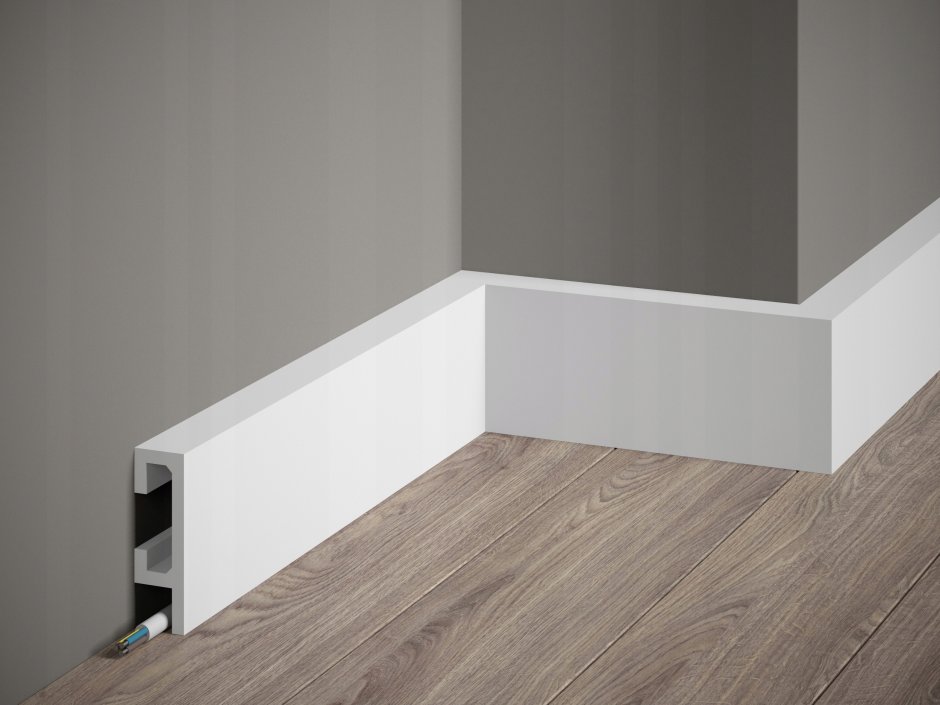 Плинтус дюрополимер напольный Цезарь