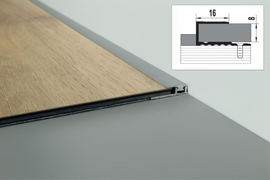 Скрытый плинтус с подсветкой sx157 Square Invisible