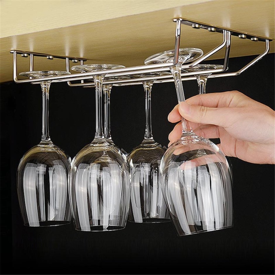 Stainless Steel Wine Glass Rack