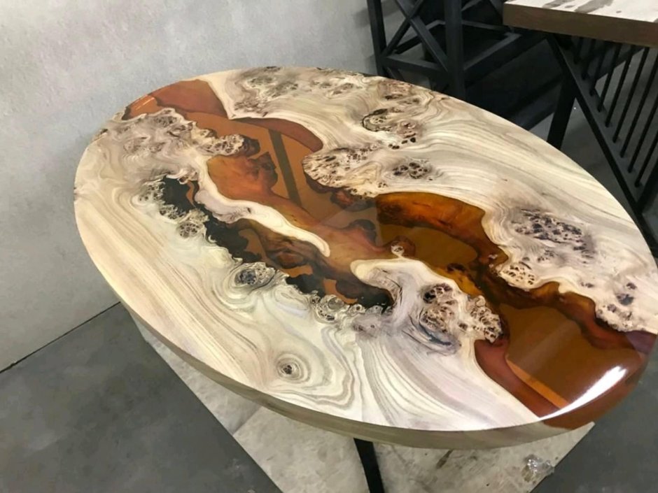 Мебель из слэба и эпоксидной смолы