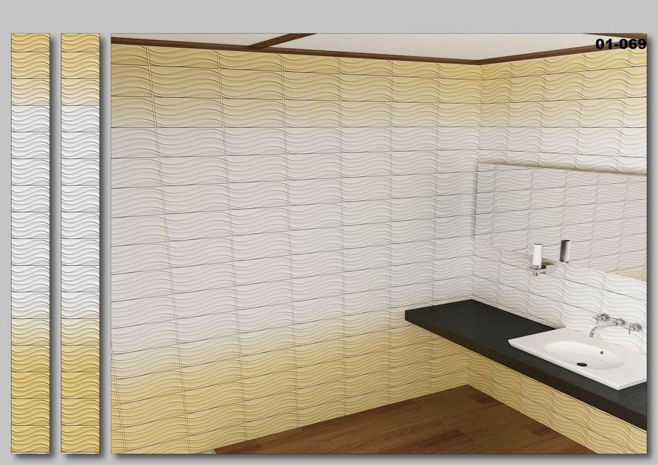 Стеновая панель ПВХ Кронапласт unique лилии