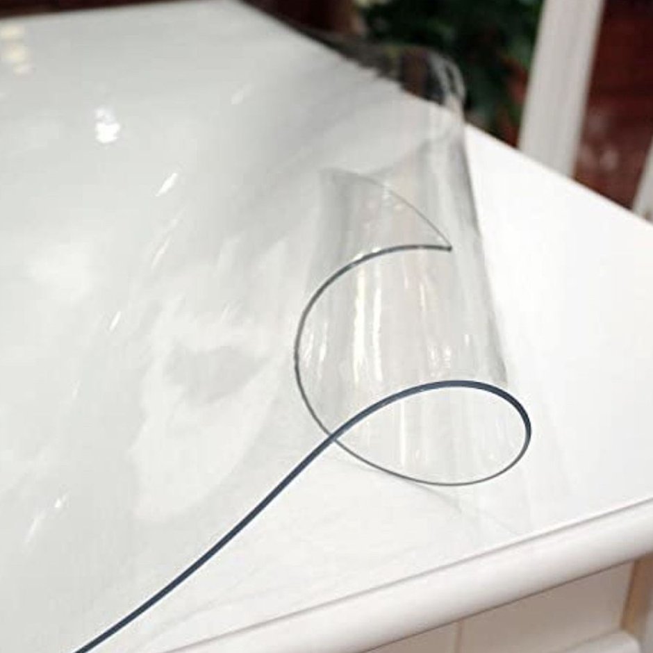 Гибкое стекло, скатерть прозрачная Soft Glass размер 120x80 см. 113325