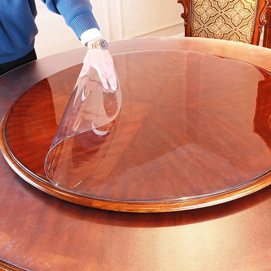 Скатерть на круглый стол из жидкого стекла