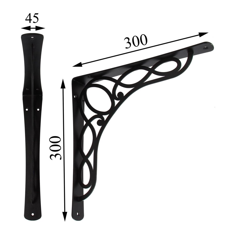 Декоративный силовой кронштейн «Таврос 400» белый