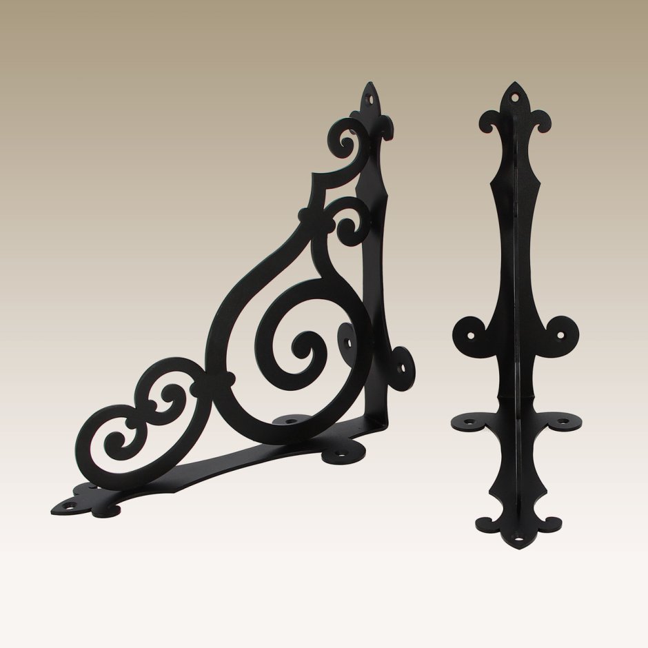 Кованый держатель для полки