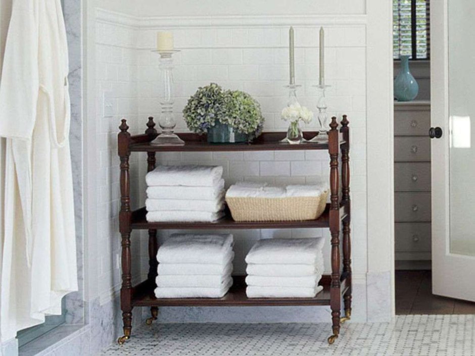 Шкаф для полотенец в ванной