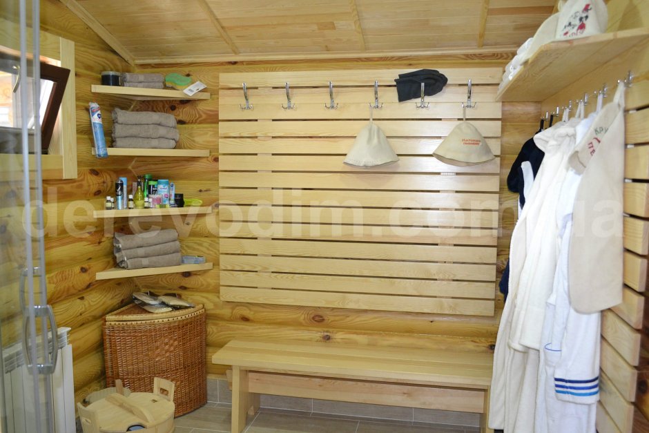 Полка в баню в комнату отдыха