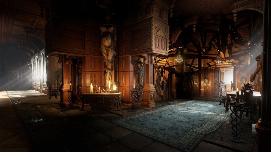 Старинный замок внутри