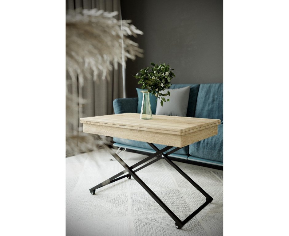 Стол универсальный трансформируемый Андрэ Loft, дуб сонома