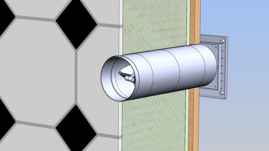 Монтаж кухонной вытяжки в частном доме воздуховода через стену