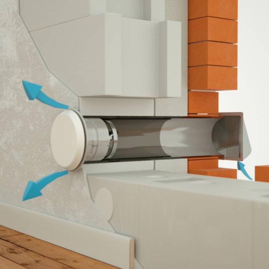 Клапан вентиляционный (рекуператор) приточный era d100 мм