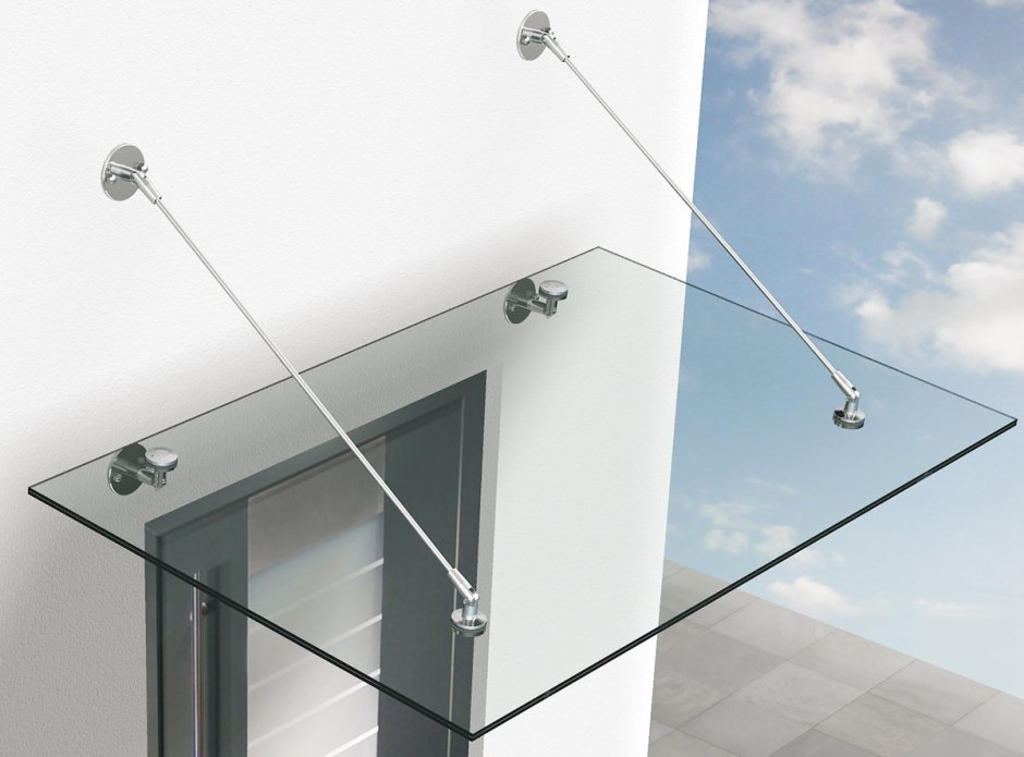 Гласс фурнитура стеклянные козырьки