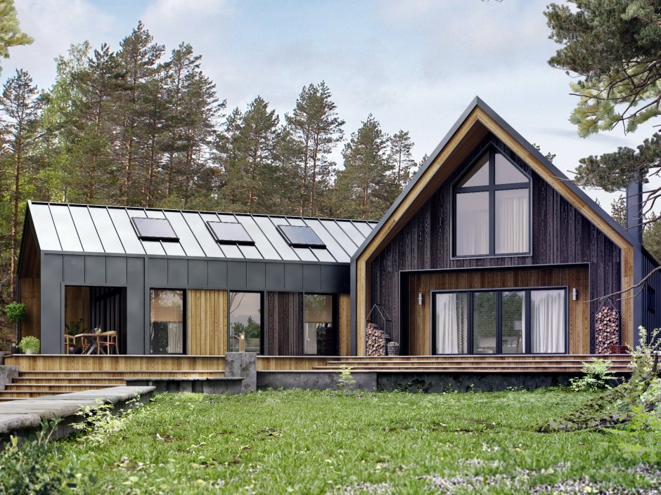 Шале барнхаус дом в стиле