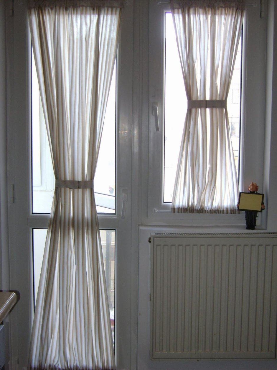 Шторы на балконную дверь