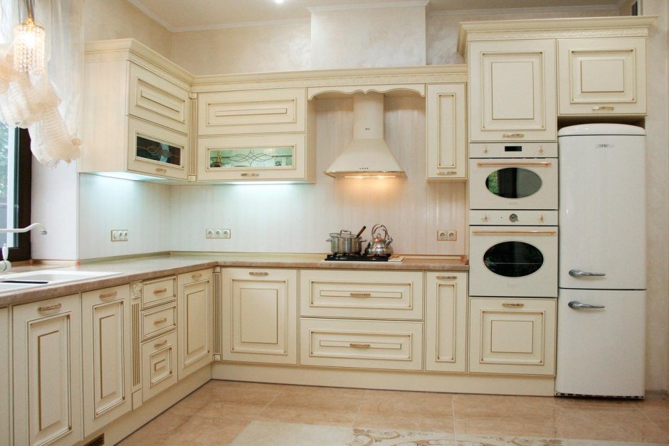 Кухня Люция кремона слоновая кость с патиной