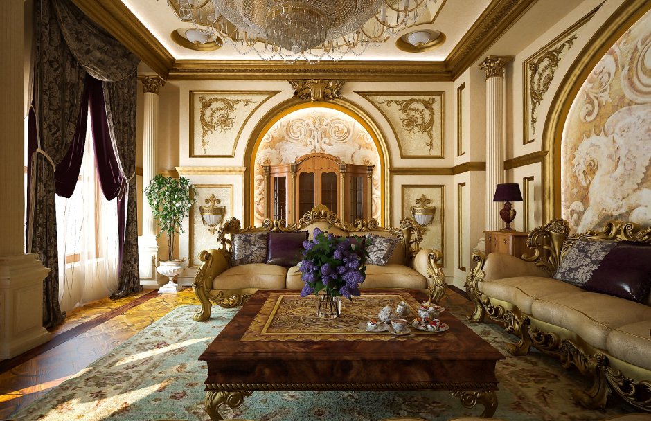 Дорогой классический интерьер