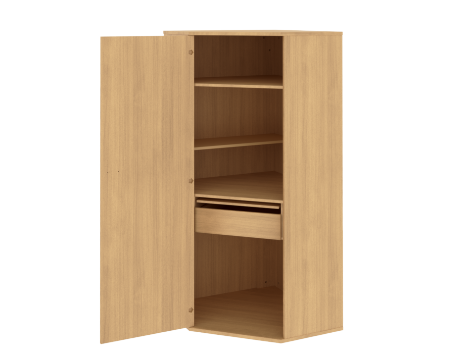 Шкаф высокий 2 части стек. Quadrifoglio