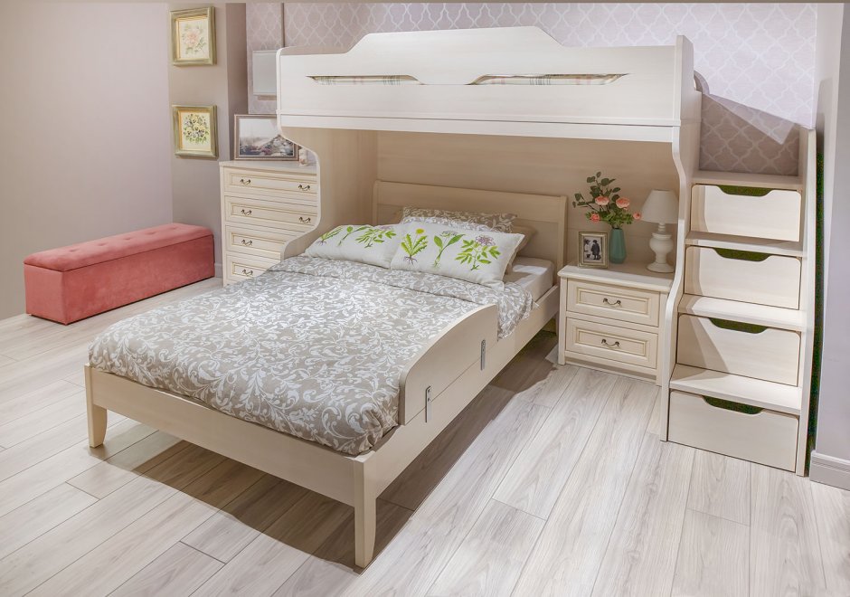 Тахта 110см с 2 выдвижными ящиками Лаура