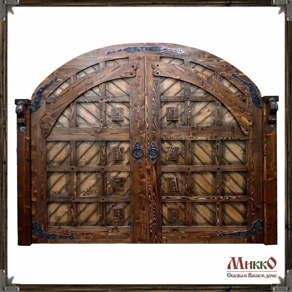 Деревянные ворота