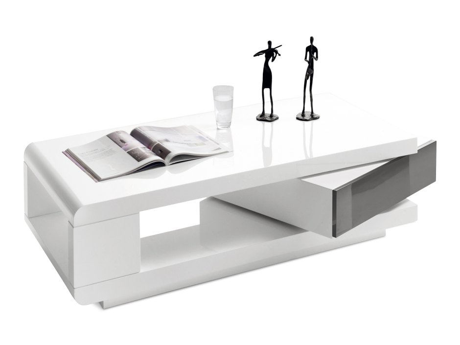 Журнальный столик Corso белый глянец