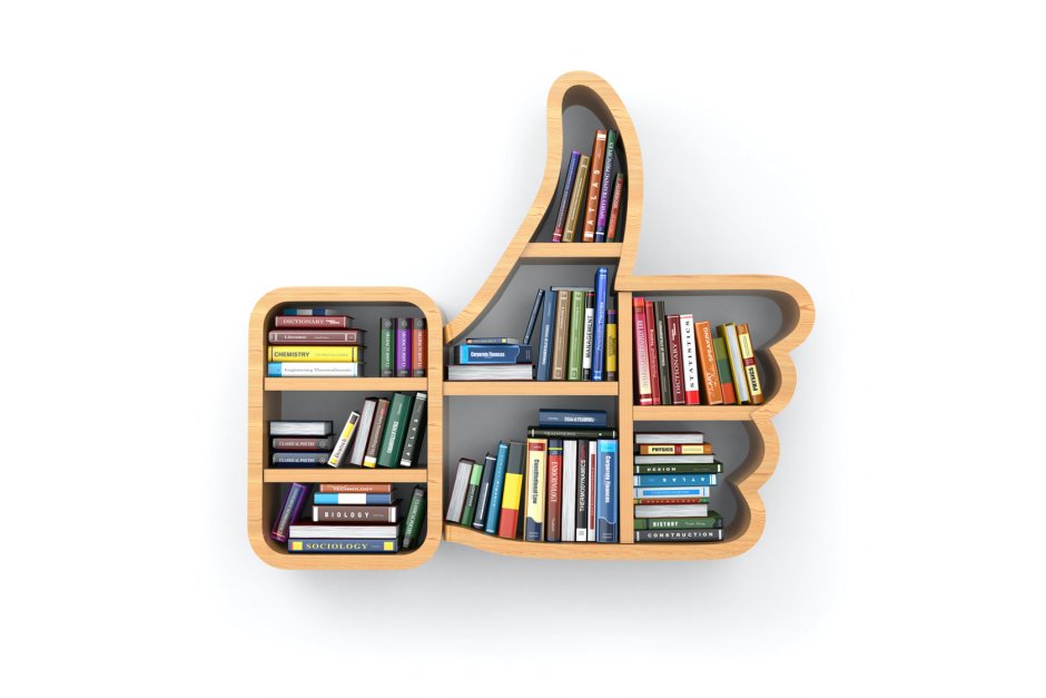 Полка в библиотеке