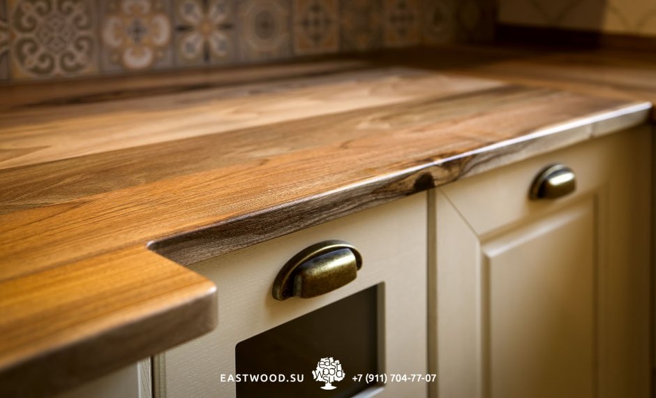 Столешница Союз 066м дуб фигурный светлый