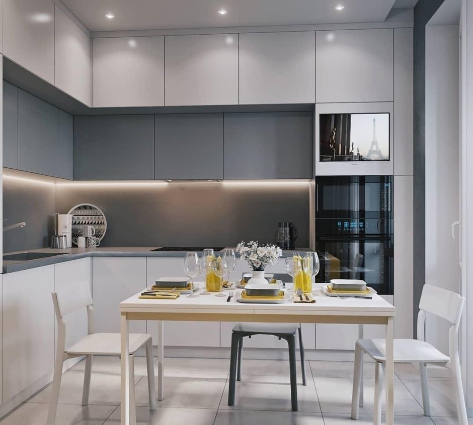 Кухня до потолка