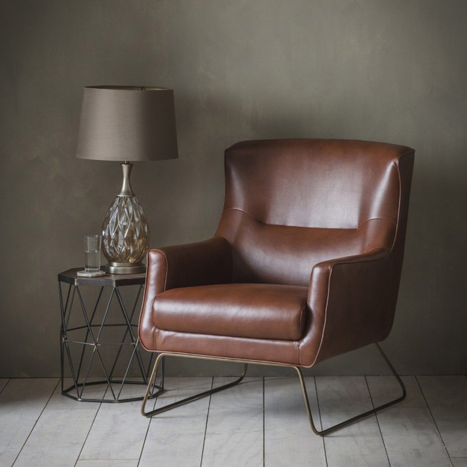 Paulo bent Ply Leather Chair