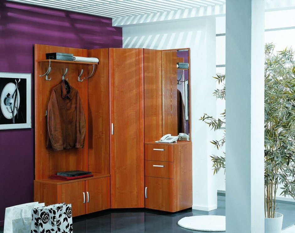 Угловая прихожая Лотос-4