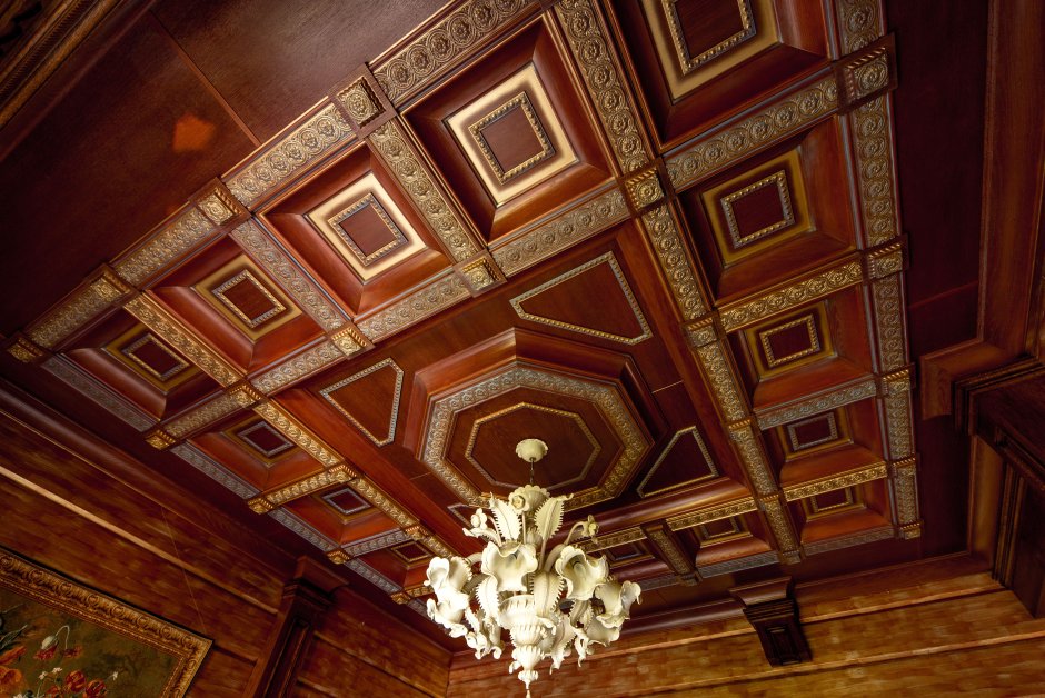 Кессонный потолок Готический собор