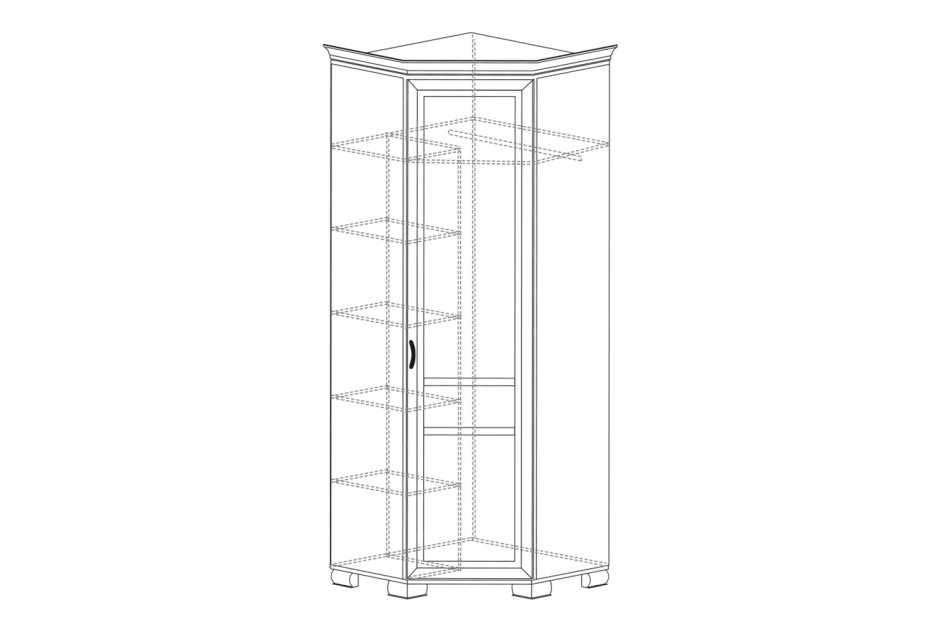 Шкаф угловой дуэт Люкс угловой