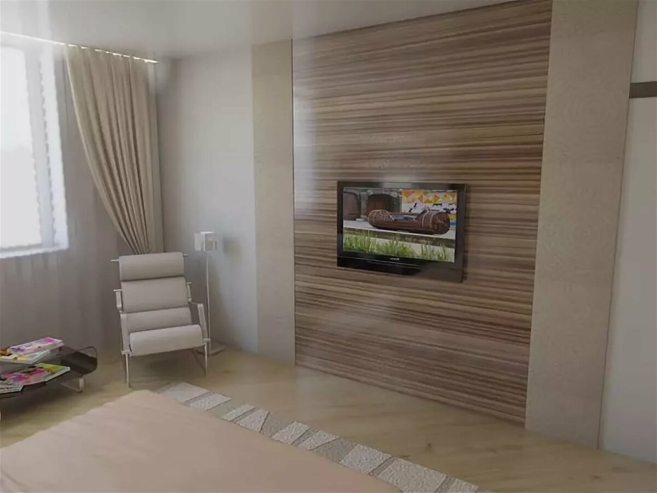 Панель под телевизор из ламината