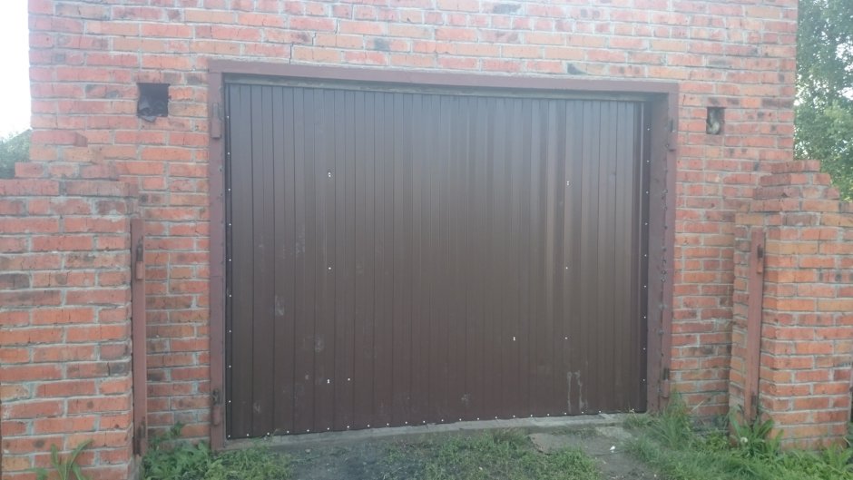 Временные ворота в гараж