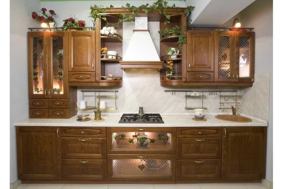 Кухонный гарнитур из массива бука