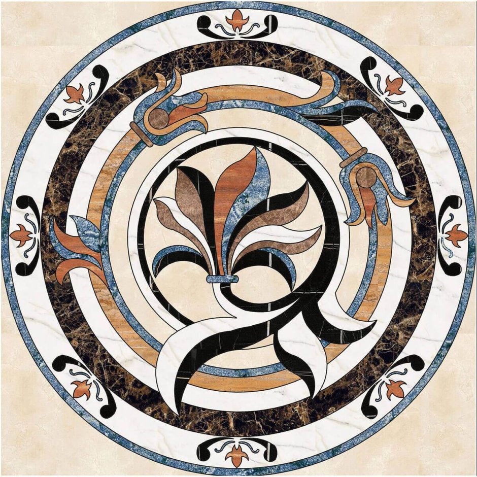 Панно из плитки керамогранит