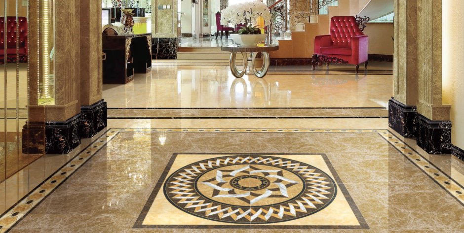 Напольное панно из керамогранита