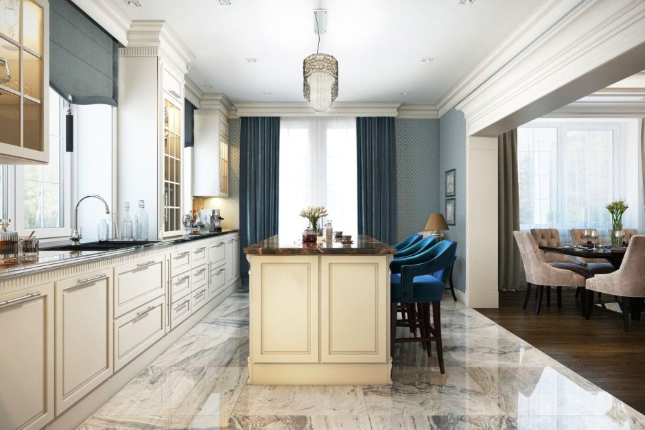 Кухня в стиле американской классики